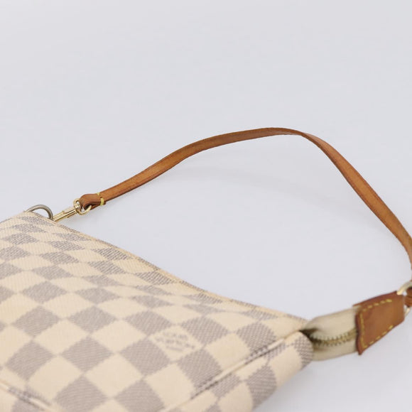 LOUIS VUITTON Damier Azur Mini Pochette Accessoires Pouch N63005 LV Auth 209890