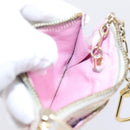 LOUIS VUITTON Multicolor Pochette ClesNM Coin Purse White M93734 LV Auth 209892-18