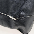 Balenciaga Paper Mini Hand Bag Leather 2way Black Gold 305582 Auth 209893V-22