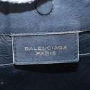 Balenciaga Paper Mini Hand Bag Leather 2way Black Gold 305582 Auth 209893V-26