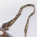 FENDI Zucca Canvas Celeria Shoulder Bag Navy Silver 8BT092 Auth 209895A-8