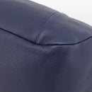 LOEWE Karie Shoulder Bag Leather Navy Gold Auth 209899V-16