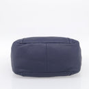 LOEWE Karie Shoulder Bag Leather Navy Gold Auth 209899V-5