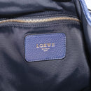 LOEWE Karie Shoulder Bag Leather Navy Gold Auth 209899V-19