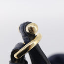 LOEWE Karie Shoulder Bag Leather Navy Gold Auth 209899V-9