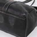 PRADA Shoulder Bag Leather Black Silver Auth 209900V-9