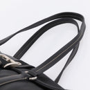 PRADA Shoulder Bag Leather Black Silver Auth 209900V-8