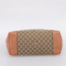 GUCCI GG Canvas Tote Bag Beige Gold 269956 Auth 209910-10