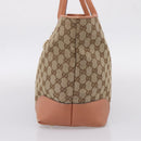 GUCCI GG Canvas Tote Bag Beige Gold 269956 Auth 209910-5
