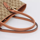 GUCCI GG Canvas Tote Bag Beige Gold 269956 Auth 209910-7