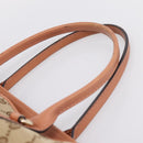 GUCCI GG Canvas Tote Bag Beige Gold 269956 Auth 209910-9