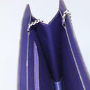 CHANEL hologram Chain Shoulder Bag Vinyl Purple Silver CC Auth 209911V-15