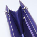 CHANEL hologram Chain Shoulder Bag Vinyl Purple Silver CC Auth 209911V-16