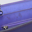 CHANEL hologram Chain Shoulder Bag Vinyl Purple Silver CC Auth 209911V-17