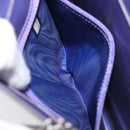 CHANEL hologram Chain Shoulder Bag Vinyl Purple Silver CC Auth 209911V-19
