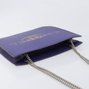 CHANEL hologram Chain Shoulder Bag Vinyl Purple Silver CC Auth 209911V-6