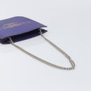 CHANEL hologram Chain Shoulder Bag Vinyl Purple Silver CC Auth 209911V-7