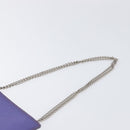 CHANEL hologram Chain Shoulder Bag Vinyl Purple Silver CC Auth 209911V-8