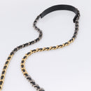 CHANEL Matelasse19 Chain Shoulder Bag Leather 2way Black Gold CC Auth 209912M-15
