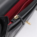 CHANEL Matelasse19 Chain Shoulder Bag Leather 2way Black Gold CC Auth 209912M-27
