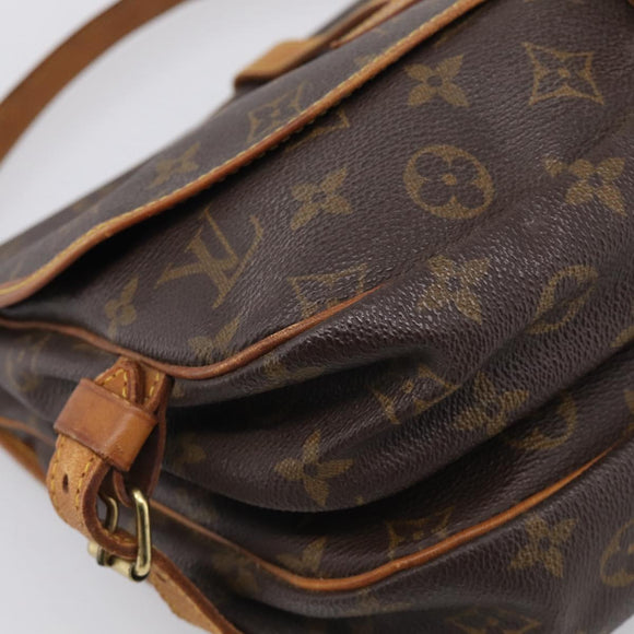 LOUIS VUITTON Monogram Saumur 30 Shoulder Bag M42256 LV Auth 209914