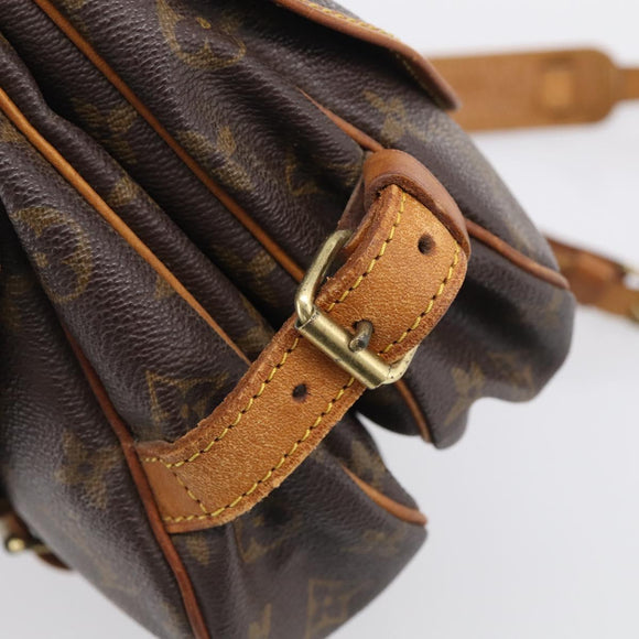 LOUIS VUITTON Monogram Saumur 30 Shoulder Bag M42256 LV Auth 209914