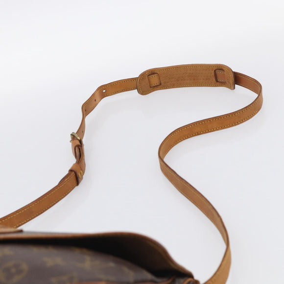 LOUIS VUITTON Monogram Saumur 30 Shoulder Bag M42256 LV Auth 209914