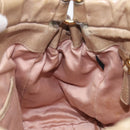 Miu Miu Hand Bag Vitellolux 2way Beige Gold Auth 209920A-22