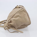 Miu Miu Hand Bag Vitellolux 2way Beige Gold Auth 209920A-5