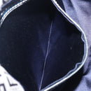 FENDI Zucchino Canvas Mamma Baguette Shoulder Bag Navy Silver 26325 Auth 209921V-28