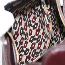 GUCCI GG Canvas Guccissima Shoulder Bag Leather Brown Gold 145826 Auth 209922V-20