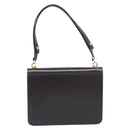 GUCCI Shoulder Bag Leather Brown Gold Auth 209924-3