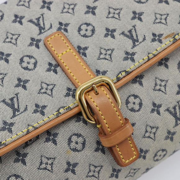 LOUIS VUITTON Monogram Mini Camille Chain Bag Blue M92002 LV Auth 209926V