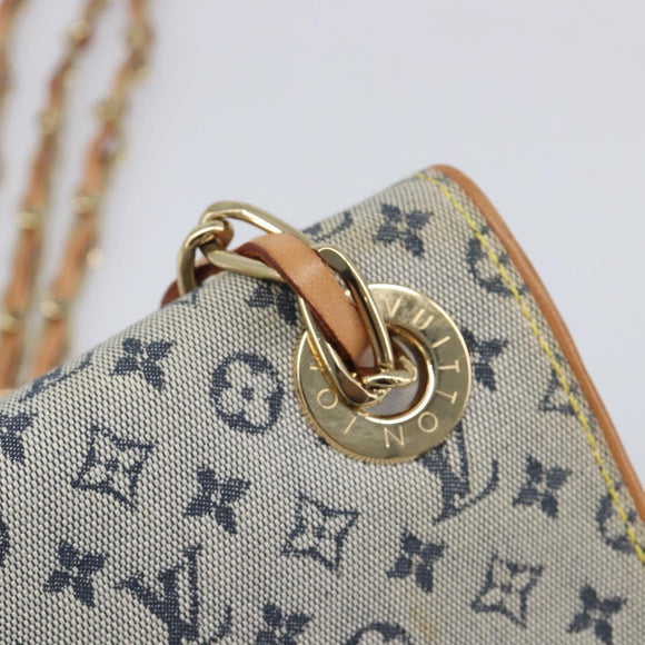 LOUIS VUITTON Monogram Mini Camille Chain Bag Blue M92002 LV Auth 209926V