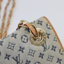 LOUIS VUITTON Monogram Mini Camille Chain Bag Blue M92002 LV Auth 209926V-20