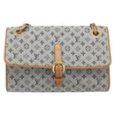 LOUIS VUITTON Monogram Mini Camille Chain Bag Blue M92002 LV Auth 209926V-2
