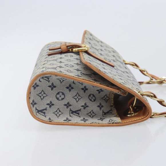 LOUIS VUITTON Monogram Mini Camille Chain Bag Blue M92002 LV Auth 209926V