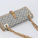LOUIS VUITTON Monogram Mini Camille Chain Bag Blue M92002 LV Auth 209926V-6