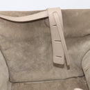 CELINE Luggage Phantom Hand Bag Leather Beige Gold Auth 209927A-20