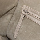 CELINE Luggage Phantom Hand Bag Leather Beige Gold Auth 209927A-21