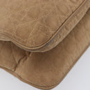 Christian Dior Canage Tote Bag Nylon Beige Gold Auth 209933-12