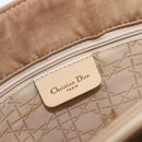 Christian Dior Canage Tote Bag Nylon Beige Gold Auth 209933-19