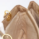 Christian Dior Canage Tote Bag Nylon Beige Gold Auth 209933-21