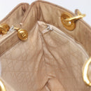 Christian Dior Canage Tote Bag Nylon Beige Gold Auth 209933-22