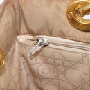 Christian Dior Canage Tote Bag Nylon Beige Gold Auth 209933-23