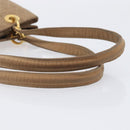 Christian Dior Canage Tote Bag Nylon Beige Gold Auth 209933-8