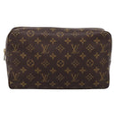 LOUIS VUITTON Monogram Trousse Toilette 28 Clutch Bag M47522 LV Auth 209937V-2