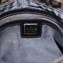 FENDI Zucchino Canvas Mamma Baguette Shoulder Bag Brown 8BR001 Auth 209938V-18