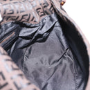 FENDI Zucchino Canvas Mamma Baguette Shoulder Bag Brown 8BR001 Auth 209938V-20