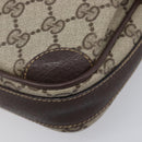 GUCCI GG Supreme Shoulder Bag PVC Beige Gold 007 904 0423 Auth 209939-11